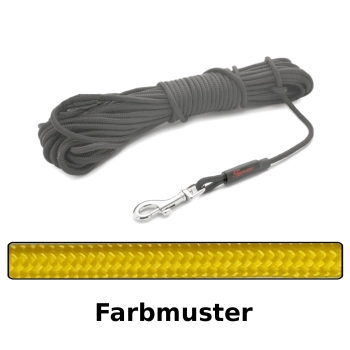 klassische Hundeleine - S - 7m - gelb